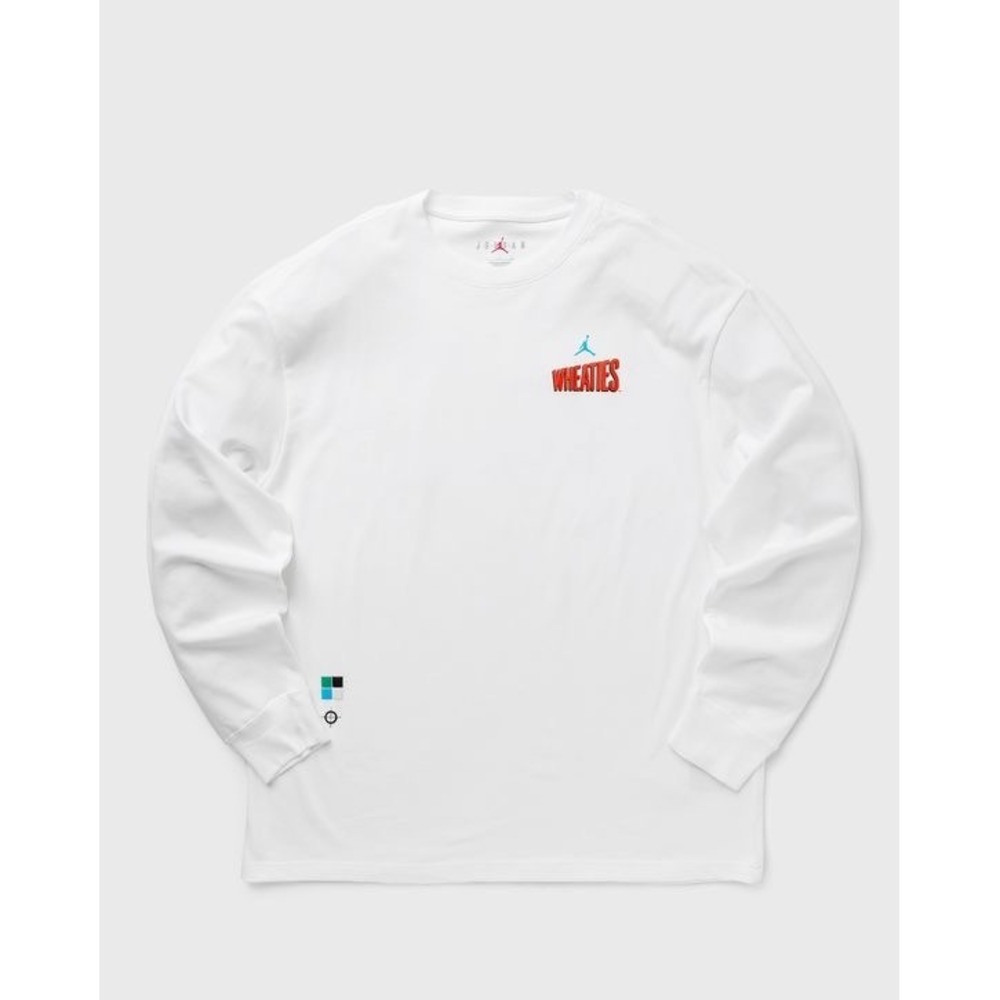 Jordan Flight MVP 85 Wheaties Long Sleeve‎ Graphic T-Shirt White Mens Medium